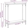 Konsolinis stalas Senovinis medis 75 x 22,5 x 75 cm