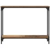 Konsolinis stalas su lentyna Senovinis medis 100 x 22,5 x 75 cm