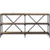 Konsolinis stalas su lentyna Senovinis medis 160 x 30 x 75 cm