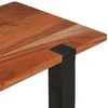 Konsolinis stalas su lentyna Ruda ir juoda 110 x 30 x 75 cm