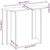 Konsolinis stalas Betono pilka 100 x 39,5 x 75 cm