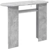 Konsolinis stalas su saugykla Betono pilka 100 x 39,5 x 75 cm