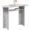 Konsolinis stalas su saugykla Betono pilka 100 x 39,5 x 75 cm