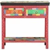Konsolinis stalas su stalčių Įvairiaspalvis 80 x 35 x 76 cm