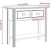 Konsolinis stalas BODO Medus ruda 91 x 34.7 x 74 cm