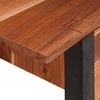 Konsolinis stalas su stalčių Ruda ir juoda 110 x 30 x 75 cm