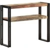 Konsolinis staliukas, 90x30x75cm, perdirbtos medienos masyvas