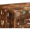 Konsolinis staliukas, 90x32x75cm, perdirbtos medienos masyvas