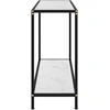 Konsolinis staliukas, baltas, 100x35x75cm, grūdintas stiklas