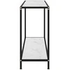 Konsolinis staliukas, baltas, 120x35x75cm, grūdintas stiklas
