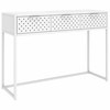 Konsolinis staliukas, baltos spalvos, 106x35x75cm, plienas