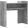 Konsolinis staliukas, betono, 100x35x90cm, apdirbta mediena