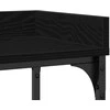 Konsolinis stalas su lentyna juoda ąžuolo 100 x 30 x 80 cm