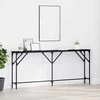 Konsolinis stalas juoda ąžuolo 180 x 23 x 75 cm