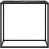 Konsolinis staliukas, juodas, 80x35x75cm, grūdintas stiklas