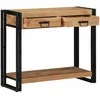 Konsolinis stalas Ruda 90 x 33 x 75 cm Kietos akacijos mediena