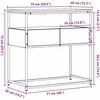 Konsolinis stalas su stalčių Senovinis medis 75 x 40 x 75 cm