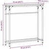 Konsolinis stalas su lentyna Senas medis 75 x 19,5 x 75 cm