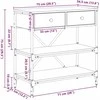 Konsolinis stalas su stalčių Ruda 75 x 34,5 x 75 cm Medis