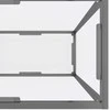 Konsolinis staliukas, skaidrus, 140x35x75,5cm, stiklas