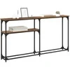 KonsolinisStaliukas Sena mediena 145x22.5x75cm Apdirbta mediena