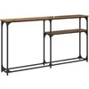 KonsolinisStaliukas Sena mediena 145x22.5x75cm Apdirbta mediena