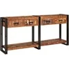 Konsoliniai staliukai 2 pcs Įvairiaspalvis 161 x 33 x 75 cm