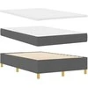 Kiemas lova su čiužiniu Tamsiai pilka 120 x 190 cm audinys