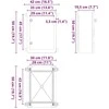 Control Cabinet Pilka 42 x 19,5 x 50 cm ABS plastikas