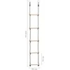 Kopėčios, 210cm, pušies medienos masyvas, 5 laipteliai