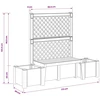 Kopenhagos sodo suolelis Balta 173 x 49 x 135,5 cm PP