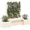 Kopenhagos sodo suolelis Balta 173 x 49 x 135,5 cm PP