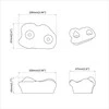 Kopimo rankena 2 pcs Raudona 100 x 67 x 43 mm PP