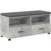 Koridoriaus suolas Betono Pilka 100 x 38 x 46 cm