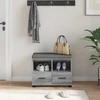 Koridoriaus suolas Pilka Sonoma 60 x 38 x 46 cm