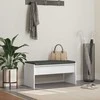 Koridoriaus suolas su pagalve Balta 80 x 38 x 46 cm