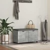 Koridoriaus suolas su pagalve Betono Pilka 80 x 38 x 46 cm