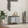 Koridoriaus suolas su pagalve Betono Pilka 60 x 38 x 46 cm