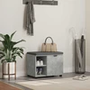 Koridoriaus suolas su pagalve Betono Pilka 60 x 38 x 46 cm