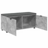Koridoriaus suolas su pagalve Betono Pilka 100 x 38 x 46 cm