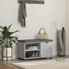 Koridoriaus suolas su pagalve Betono Pilka 80 x 38 x 46 cm