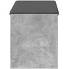 Koridoriaus suolas su pagalve Betono Pilka 83 x 38 x 45 cm