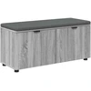 Koridoriaus suolas su pagalve Pilka Sonoma 100 x 38 x 46 cm