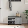 Koridoriaus suolas su pagalve Pilka Sonoma 80 x 38 x 46 cm