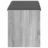 Koridoriaus suolas su pagalve Pilka Sonoma 83 x 38 x 45 cm