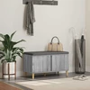 Koridoriaus suolas su pagalve Pilka Sonoma 80 x 38 x 46 cm