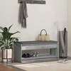 Koridoriaus suolas su pagalve Pilka Sonoma 103 x 38 x 45 cm