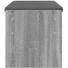 Koridoriaus suolas su pagalve Pilkas Sonoma 83 x 38 x 40 cm