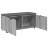 Koridoriaus suolas su pagalve Pilka Sonoma 100 x 38 x 46 cm