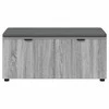 Koridoriaus suolas su pagalve Pilka Sonoma 100 x 38 x 46 cm